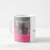 Es ist nicht meine Schuld. Bürohumor. Katzen-Kaffe Kaffeetasse (Vorderseite Links)