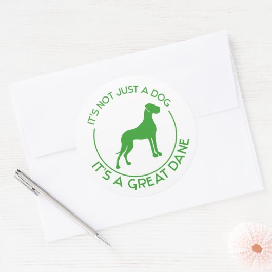 Es ist nicht nur ein Hund Runder Aufkleber (Umschlag)