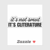 es ist nicht schmutzig es ist Kliteratur - Funny V Aufkleber (Blatt)