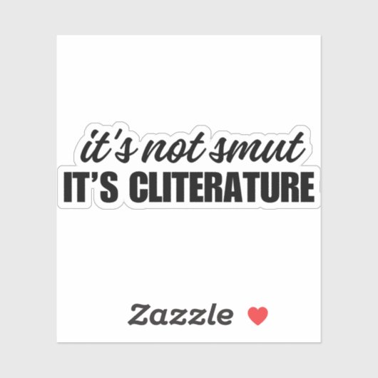 es ist nicht schmutzig es ist Kliteratur - Funny V Aufkleber (Blatt)