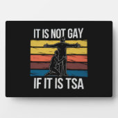 Es ist nicht schwul, wenn es sich um den TSA-Siche Fotoplatte (Vorderseite)