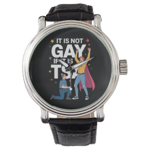 Es ist nicht schwul, wenn es TSA Funny Security Ai Armbanduhr