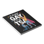 Es ist nicht schwul, wenn es TSA-Funny Security Ai Notizblock (angewinkelt)