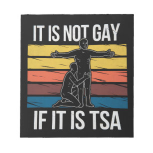 Es ist nicht schwul, wenn es TSA-Sicherheits-LGBTQ Notizblock