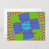 Es ist nicht so, dass ich einfach keine Smart-Post Postkarte (Vorne/Hinten)