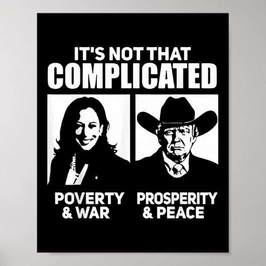 Es ist nicht so kompliziert wie Kamala Poverty & a Poster (Vorne)