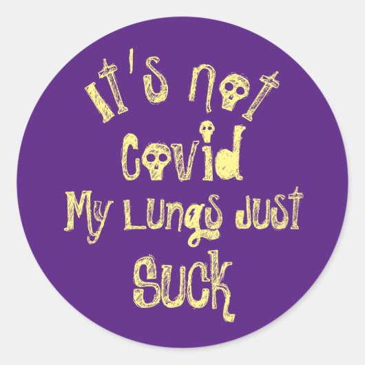 Es ist nicht überzogen runder aufkleber (Vorderseite)