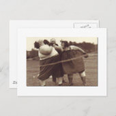 Es ist nicht vorbei, bis die dicke Dame dich schlä Postkarte (Vorne/Hinten)