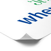 Es ist nicht vorbei, wenn man Motivierend Zitat ve Poster (Ecke)