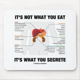Es ist nicht, was Sie es sind essen, was Sie Mousepad