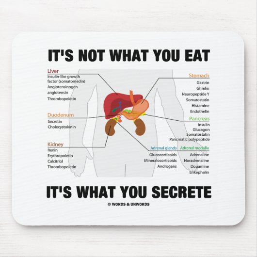 Es ist nicht, was Sie es sind essen, was Sie Mousepad (Vorne)