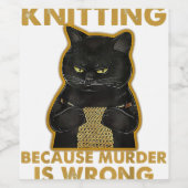 Es ist nicht zu horchen, wenn es Garn ist, der den Weinetikett (Einzelnes Label)