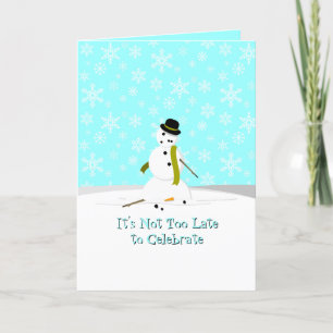 Es ist nicht zu spät dankeskarte