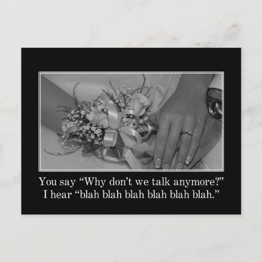 Es ist nichts falsch an unserer Beziehung Postkarte (Vorderseite)