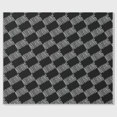 Es ist nichts Funny Minimalistischer Schwarz-weiße Geschenkpapier (Flach)