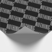 Es ist nichts Funny Minimalistischer Schwarz-weiße Geschenkpapier (Ecke)