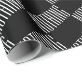 Es ist nichts Funny Minimalistischer Schwarz-weiße Geschenkpapier (Rolleneckpunkt)