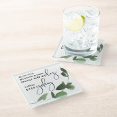 ES IST NIE AUFZUHALTEN, SICH IN HOFFNUNG WIE MIRAK GLASUNTERSETZER (Schrägansicht)