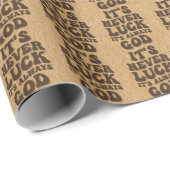 Es ist nie Glück. Es ist immer Gott Geschenkpapier (Rolleneckpunkt)