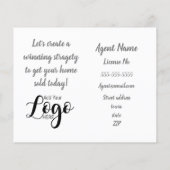 Es ist nie zu früh echte Anwesen Marketing Postkar Flyer (Hinten)