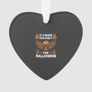 Es ist nie zu früh Halloween Totenkopf Reben Flüge Ornament