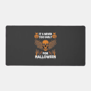 Es ist nie zu früh Halloween Totenkopf Reben Flüge Schreibtischunterlage