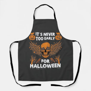 Es ist nie zu früh Halloween Totenkopf Reben Flüge Schürze