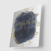 Es ist nie zu spät 10,75" quadratische wanduhr (Winkel)