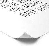 Es ist nie zu spät (ermutigende Zitate) Poster (Ecke)