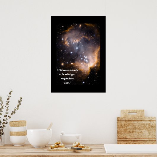 Es ist nie zu spät poster (Küche)