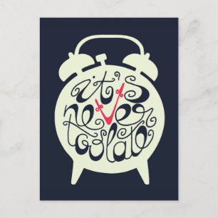 Es ist nie zu spät postkarte