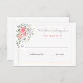 Es ist nie zu spät RSVP karte (Vorne/Hinten)