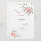 Es ist nie zu spät Save the Date Einladung (Vorne/Hinten)