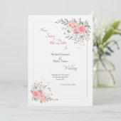 Es ist nie zu spät Save the Date Einladung (Stehend Vorderseite)