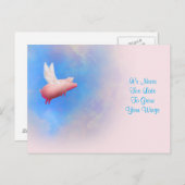 Es ist nie zu spät, um den Flügelschwanz zu züchte Postkarte (Vorne/Hinten)