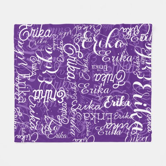 Es ist Niedlich und Lila Gemustert 🤍 Fleecedecke (Vorderseite (Horizontal))