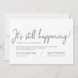 Es ist noch Ereignis! Moderne Elegante Hochzeit Save The Date