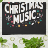 Es ist noch nie zu früh für Weihnachtsmusiker Geschirrtuch (Gefaltet)