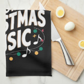 Es ist noch nie zu früh für Weihnachtsmusiker Geschirrtuch (Viertel Falte)