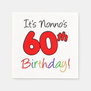 Es ist Nonno's 60. Geburtstagsspass Napkins Serviette