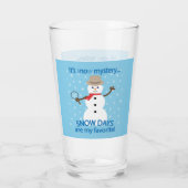 Es ist NOw Mystery Detective Snowman Blue Glas (Rückseite)
