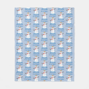 Es ist NOw Mystery Detective Snowman Fleecedecke