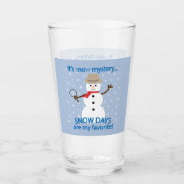 Es ist NOw Mystery Detective Snowman Glas