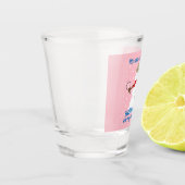 Es ist NOw Mystery Detective Snowman Pink Schnapsglas (Links)