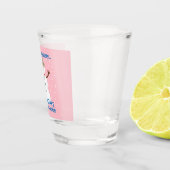 Es ist NOw Mystery Detective Snowman Pink Schnapsglas (Rechts)