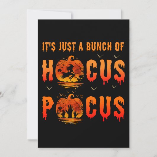 Es ist nur ein Haufen Hocus Pocus Halloween Einladung (Vorderseite)