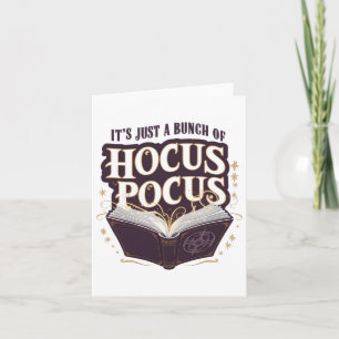 Es ist nur ein Haufen Hocus Pocus Halloween Witchr Karte