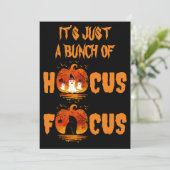 Es ist nur ein Haufen Hocus Pocus Pumpkin Hallowee Einladung (Stehend Vorderseite)