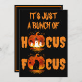 Es ist nur ein Haufen Hocus Pocus Pumpkin Hallowee Einladung (Vorne/Hinten)