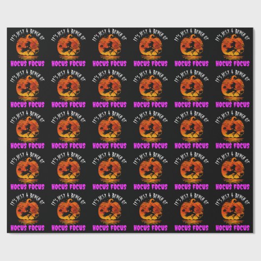 Es ist nur ein Haufen Hocus Pocus Pumpkin Hallowee Geschenkpapier (Flach)